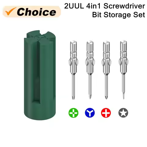 2UUL SD24 4 IN 1 Screwdriver Bits with Magnetic Storage Set High-Hardness Alloy S2 Head CC /Pentalob