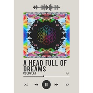 Poster Coldplay album A Head Full of Dreams With Song Barcode, Music