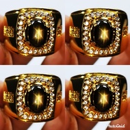 Natural Batu Permata Bangsing Golden Saffire Star Tajam Playing Star