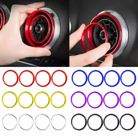 Car Air Center Console Outlet Trim Inner Ring Cover for Audi A3 8V S3 2014-2019 AUDI Q2 Sportback Se