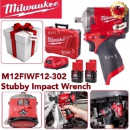 Milwaukee M12FIWF12-302 Stubby Impact Wrench