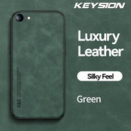 Keysion Ốp da cho iPhone sang trọng SE 2022 SE 2020 điện thoại chống sốc Silicone Ốp lưng cho iPhone