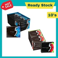 Exp 12/2026 5 Gum Tempest 32g x 10 Chewing Gum / Sugar Free / Snacks WATERMELON 5 / Peppermint 5