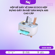 hộp đựng khăn giấy ăn đa năng ecoco giá tốt Hộp để giấy vệ sinh Ecoco Hộp Đựng Giấy Ăn Đặt Bàn Nhựa 