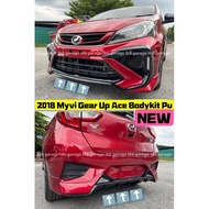 2018 myvi gear up ace bodykit skirt lips