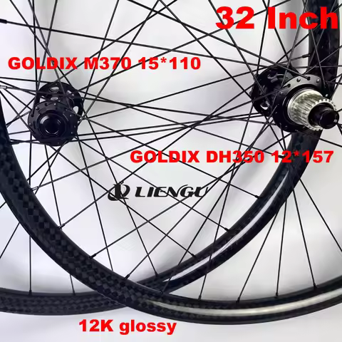 32er MTB Carbon Wheels 12*157mm Super Boost 15*110mm J Hook Asymmetry Tubeless 32mm Inner 25 Depth G