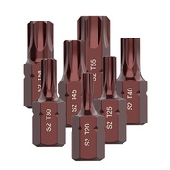 [stock] T20/25/30/40/45/50/55 Electric Screwdriver Bits Hex Shank Batch Head Bits Tools