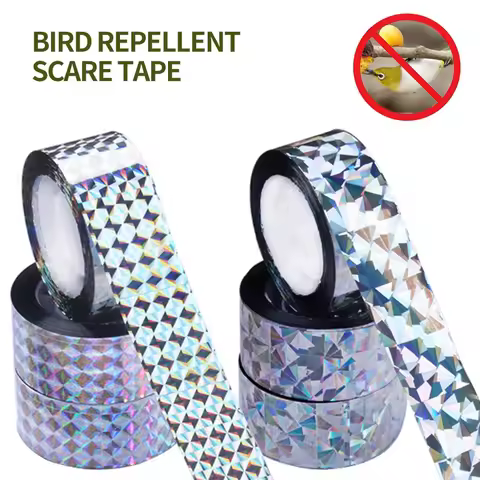 Outdoor Bird Repeller Flashing Reflective Tapes Camping Supplies Anti Pigeon Repeller Tape Double-si
