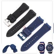22mm  Silicone Watch Bracelet Replaces for GUESS Gayles W0247G3  W0040G3  W0040G7 Convex watch strap