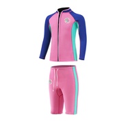 Kids 2mm Neoprene Wetsuit Waterproof Thermal Two Pieces Swimsuit Boys Surfing Scuba Diving Suit Girl