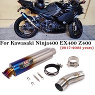 Slip On For Kawasaki Ninja400 EX400 Z400 2017 - 2023 Motorcycle Yoshimura Exhaust Systems Escape Mid