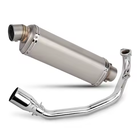 Full System Exhaust For YAMAHA GY6 ZUMA TANK 125CC 150CC 200CC Motorcycle Escape T98 Muffler With Fr