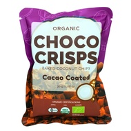 Organic Coco Crisps Baked Coconut Chips - Cacao Coated (30g)