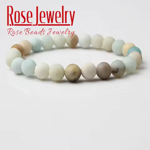 Natural Stone Frosted Bead Amazonite Bracelet Fashion Amazonite Stone Beads Bracelet for Women or Me