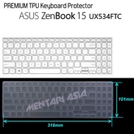 Asus ZenBook 15 UX534FTC Keyboard Protector - PREMIUM TPU Clear