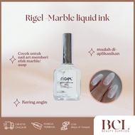 Rigel White Marble Liquid Ink Nail Art