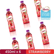 Ribena PET - 100% Strawberry (450ml x 6)