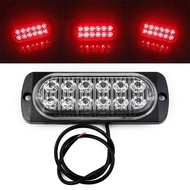 [BSL] 2X Rear Red Fog 12 Led Lamp Light 12v~24v Universal For Truck Car Van Bus Cab