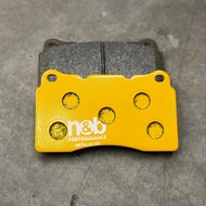 n & b Yellow Leather M Version for Brembo F50 Model X FK8 Type R Front Brake Pad