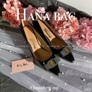 【Awinbag】Bow high heels women's black holiday gift