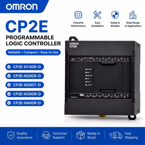 Original Omron CP2E PLC Controller CP2E-N14DR-D CP2E-N20DR-D CP2E-N20DT-D CP2E-N30DR-D CP2E-N40DR-D 