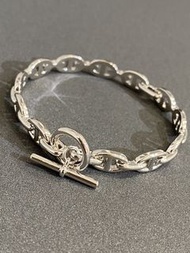 Hermès愛馬仕豬鼻子銀手鐲