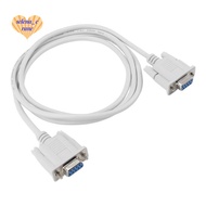 1PC 5ft F / F Serial RS232 Null Modem Cable Female to Female DB9 FTA  Connection 9 Pin Data COM Cabl