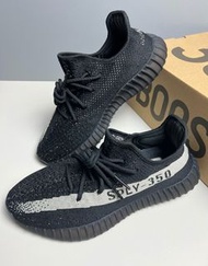 新店特惠adidas originals Yeezy Boost 350 V2“Oreo”潮流舒適 織物 低幫休閒跑步鞋 男女同款 黑白
