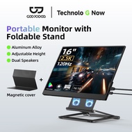 GOOJODOQ 16-inch 2.5K 100% Color Portable Monitor Screen With Stand