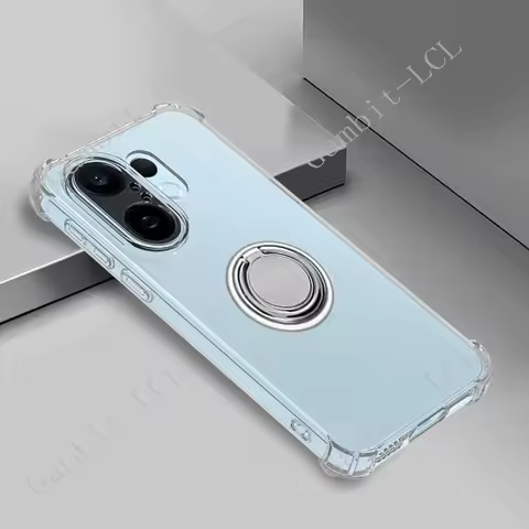 For Vivo X200 FE X200FE V2465A S30ProMini Back Ring Holder Bracket Phone Cover TPU Soft Silicone Cas