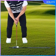 [dolity] Putter Straight Ruler Portable Putting Ruler for Office Indoor Putting Green Black