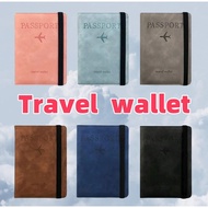 Travel Wallet Anti RFID Passport Holder Pu Leather Bag Holster Pasport Cover Waterproof