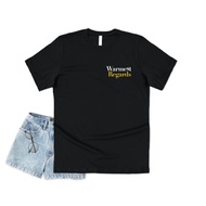 2025 gift for friends waffle shirt xs-3xl Warmest Regards T-shirt Funny Schitt's TV Show Slogan Phra