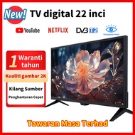 TV murah 19 22 inch Digital TV 24 26 Inches Built-in DVB-T2 32inch Smart TV Android 14.0/MYTV LED TV