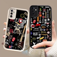 DJ-41 Rock Band Silicone Casing black and white for Samsung A35 A04s A16 A24 A05S A14 A15 A25 A34 5G
