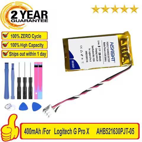 Top Brand AHB521630PJT-05 Battery for Logitech G Pro X GPW 1 2 Wireless Mouse Feet Skates AHB521630P