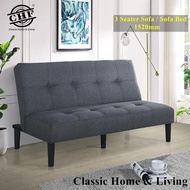 **New Arrival** CHF Manchester Foldable Sofa Bed 2 Seater or 3 Seater Color: Grey / Blue