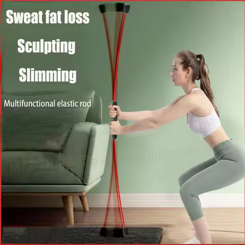 Yoga Fitness Flexi Bar Training Rod Arm Muscle Workout Slimming Yoga Elastic Stick Vibrating Compreh