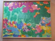 國際藝術家 丁雄泉大師限量版畫正品100號-桃和鮮花 誠可議價