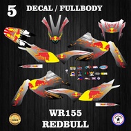 stiker decal full body wr 155 redbull variasi sticker - no.5 hologram