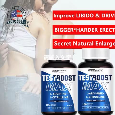 L-Arginine Capsules with L-Citrulline- 100 Count - Vegan, Non-GMO Capsules for VIRILITY·VITALITY·VIG