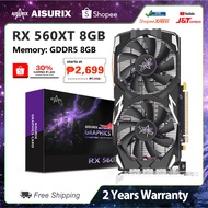 AISURIX AMD RX 560XT 8GB GDDR5 256Bit Graphics Card Dual Fans GPU Radeon RX580 8G Video Card COD