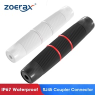 ZoeRax กันน้ำ Couplers IP67กันน้ำ RJ45 Coupler ตัวเชื่อมต่อ Cat 5/5e/6A Ethernet กันน้ำ Couplers
