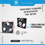 3612JL-04W-S49 Panasonic / Samsung Fridge Refrigerator Fan Motor 3WIRE 92MM X 92MM DC12V 3612JL-04W-