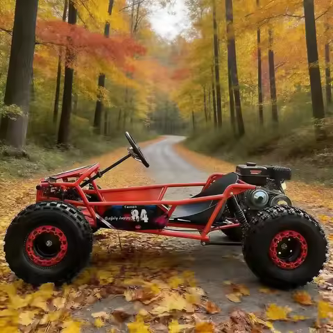 New design 212cc adjustable seat with reverse gear and headlights, top speed 70km/h, fuel kart drift