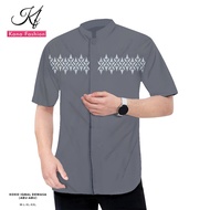 Kana Fashion Clothes Muslim Adult Men'skoko Short Sleeve Premium Embroidery ML XL XXL Eid 2025 and F