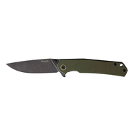 RUIKE 14C28N不銹鋼黑石洗面軍綠G10握柄折刀 附背夾  RUP801-G  1支