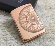 ZIPPO 紫銅盔甲愛情羅盤