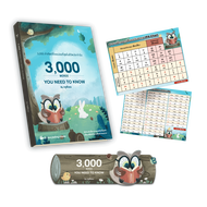 หนังสือคำศัพท์จากนิทาน 3000 คำที่พบบ่อย และ กริยา 3 ช่อง 1000 คำ กว่า 60 เรื่องสั้น พร้อมคลิปเล่านิท