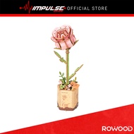 Robotime Rowood Flower Series TW041 - Pink Rose
